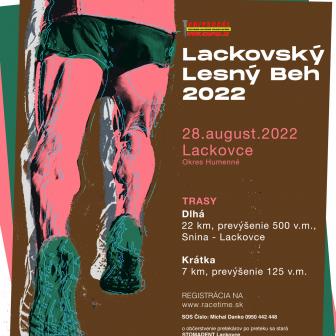 Plagát  Lackovský lesný beh 2022