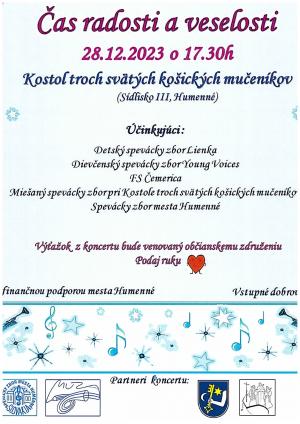 .Benefičný koncert "Čas radosti a veselosti " .