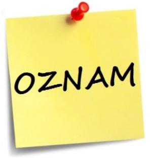 Oznam o dovolenke