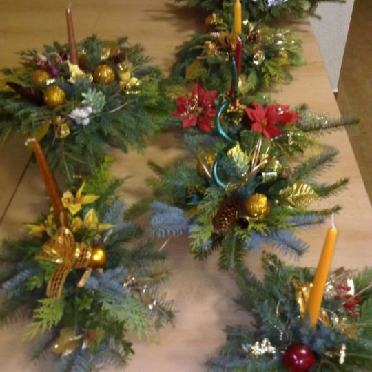 Tieto ikebany budú zdobiť vianočné stoly v Lackovciach